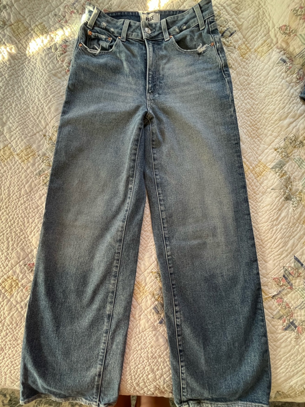PAIGE Sasha High-Waisted Wide Leg Jeans